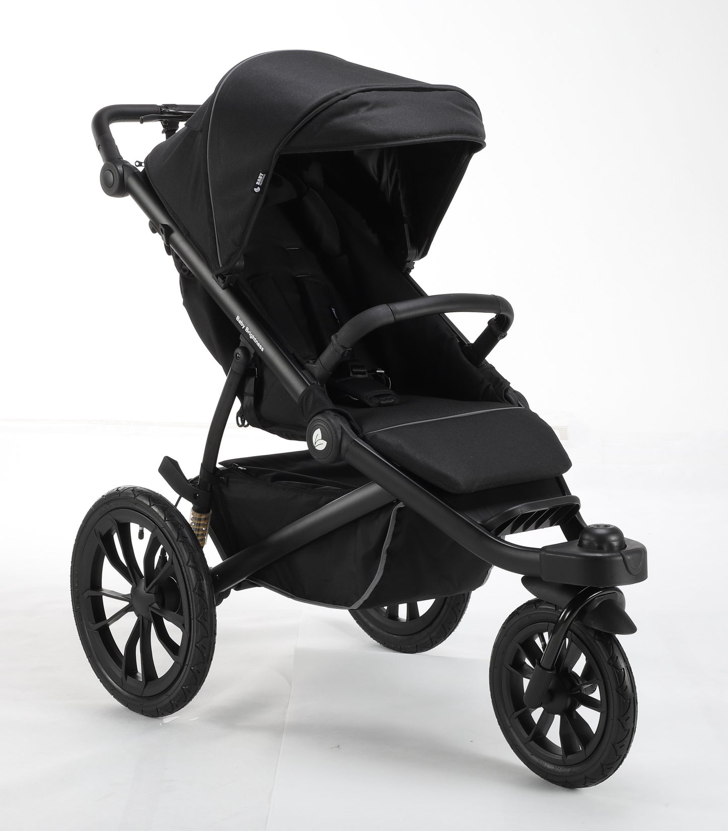 Hill All Terrain Jogging Baby Stroller with Car Seat (Black）