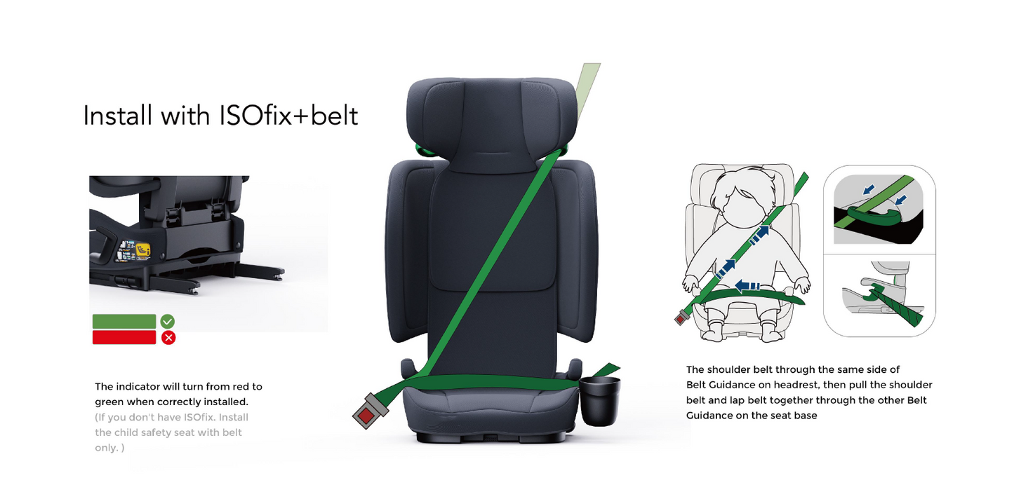 Baby Brightness SecureFit Pro 2 Portable Travel Booster Car Seat Black