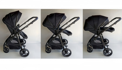 Pre-order Newborn Pram – Palms 1+ Stroller with Bassinet, Car Seat and Rotating ISOFIX Base (Black) - image 4