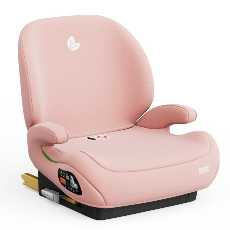 Pre-order Baby Brightness CloudLift Pro Half Booster Seat with ISOFIX and Backrest - Pink