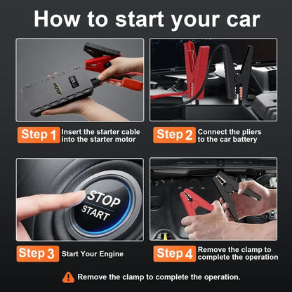 9000A Car Jump Starter & 12V Emergency Battery Booster Charger