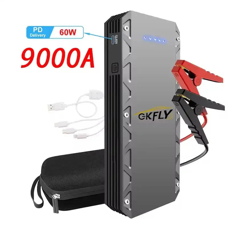 9000A Car Jump Starter & 12V Emergency Battery Booster Charger