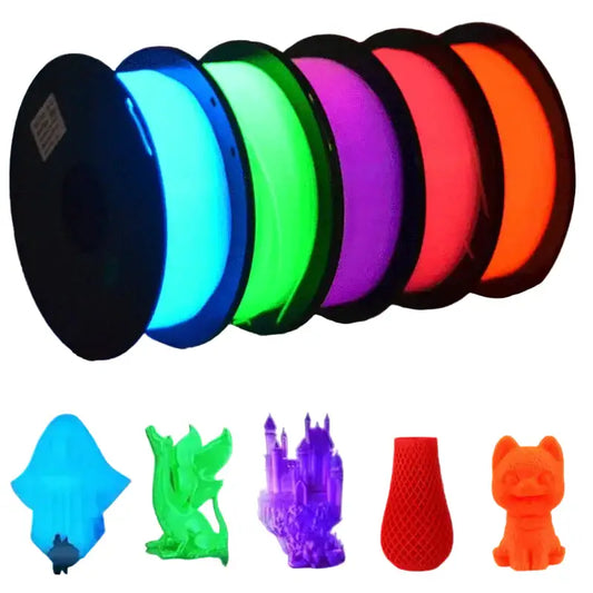 Glow-in-the-Dark PLA 3D Printer Filament 1.75mm (200g) (various colours available)
