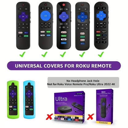 Glow-in-the-Dark Silicone Remote Control Cover with Lanyard