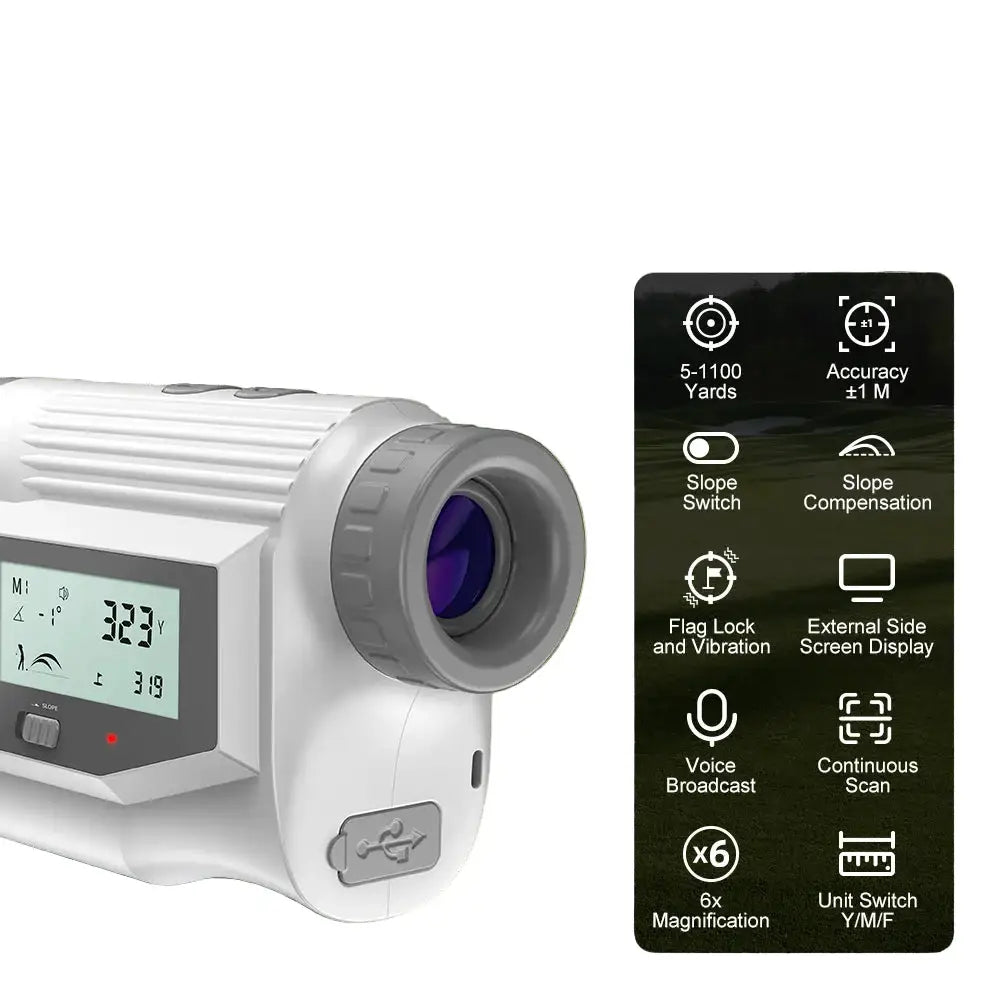 Golf Laser Rangefinder – USB Rechargeable with Slope (different models available)