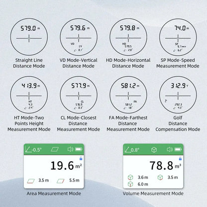 Golf Laser Rangefinder – USB Rechargeable with Slope (different models available)