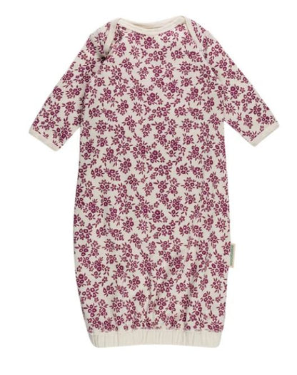 *BUY 1 GET 1 FREE* Woolbabe - Merino/Organic Cotton Gown - Limited Edition - Natural Rose Manuka
