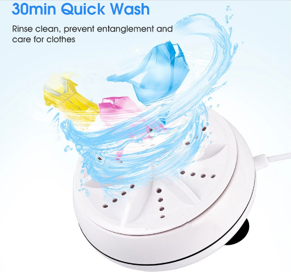 Mini Washing Machine Ultrasonic Turbine Washing Machine - salelink.co.nz