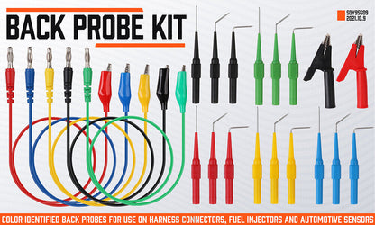 22Pcs Test Tool Aid 23500 Back Probe Kit SG Automotive Identified Probe Pin Wires
