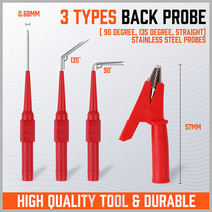 22Pcs Test Tool Aid 23500 Back Probe Kit SG Automotive Identified Probe Pin Wires