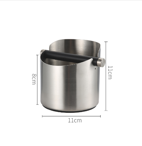 Coffee Knock Box Espresso Grinds Waste Container Tamper Bin Stainless Steel - salelink.co.nz
