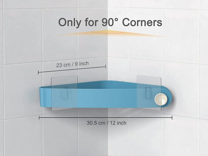 Corner Shower Caddy Bathroom Storage Shelf Holder Rack Adhesive