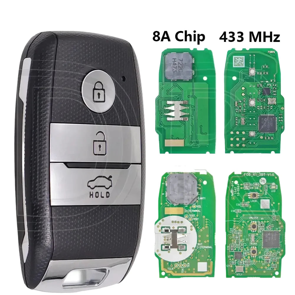 433MHz 8A Proximity Remote Key for Kia Rio (2017–2018) FCCID: SYEC3FOB1611
