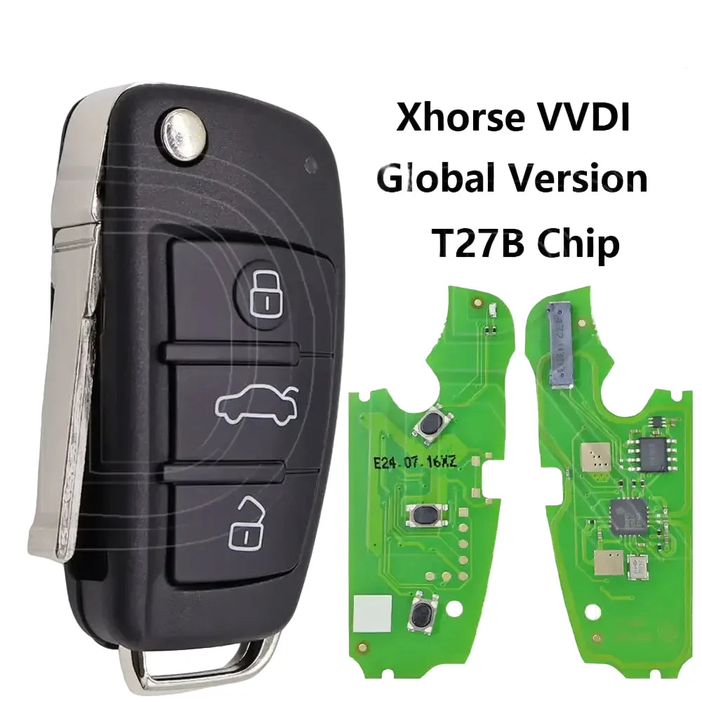 Audi-Style Universal Flip Remote Car Key for Audi, Volkswagen, Skoda & SEAT