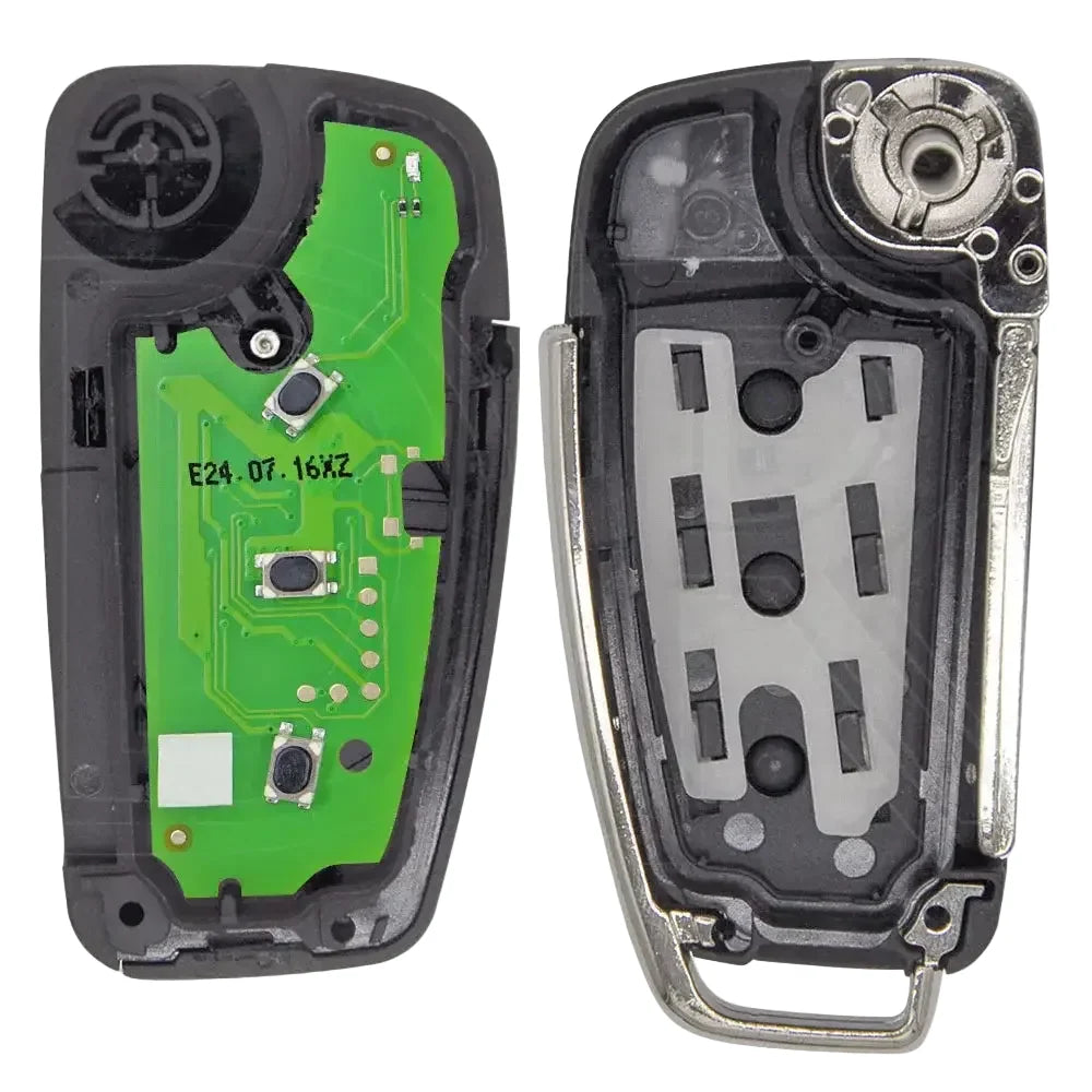 Audi-Style Universal Flip Remote Car Key for Audi, Volkswagen, Skoda & SEAT