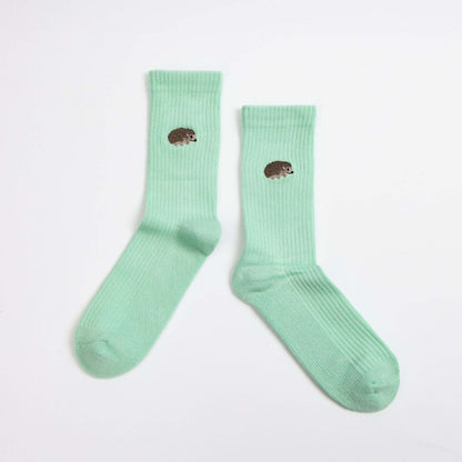 Save the Hedgehog Ribbed Bamboo Socks