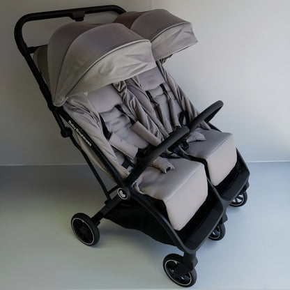 Double Pram – FlexGo Duo with Infant Capsule and Rotating ISOFIX Base(Beige)