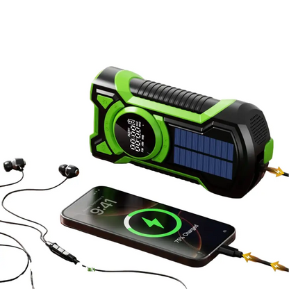 Hand Crank Solar Emergency Radio with Bluetooth 5.3
