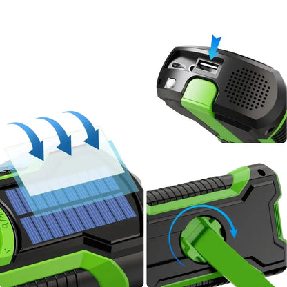 Hand Crank Solar Emergency Radio with Bluetooth 5.3