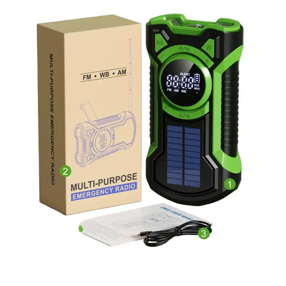 Hand Crank Solar Emergency Radio with Bluetooth 5.3
