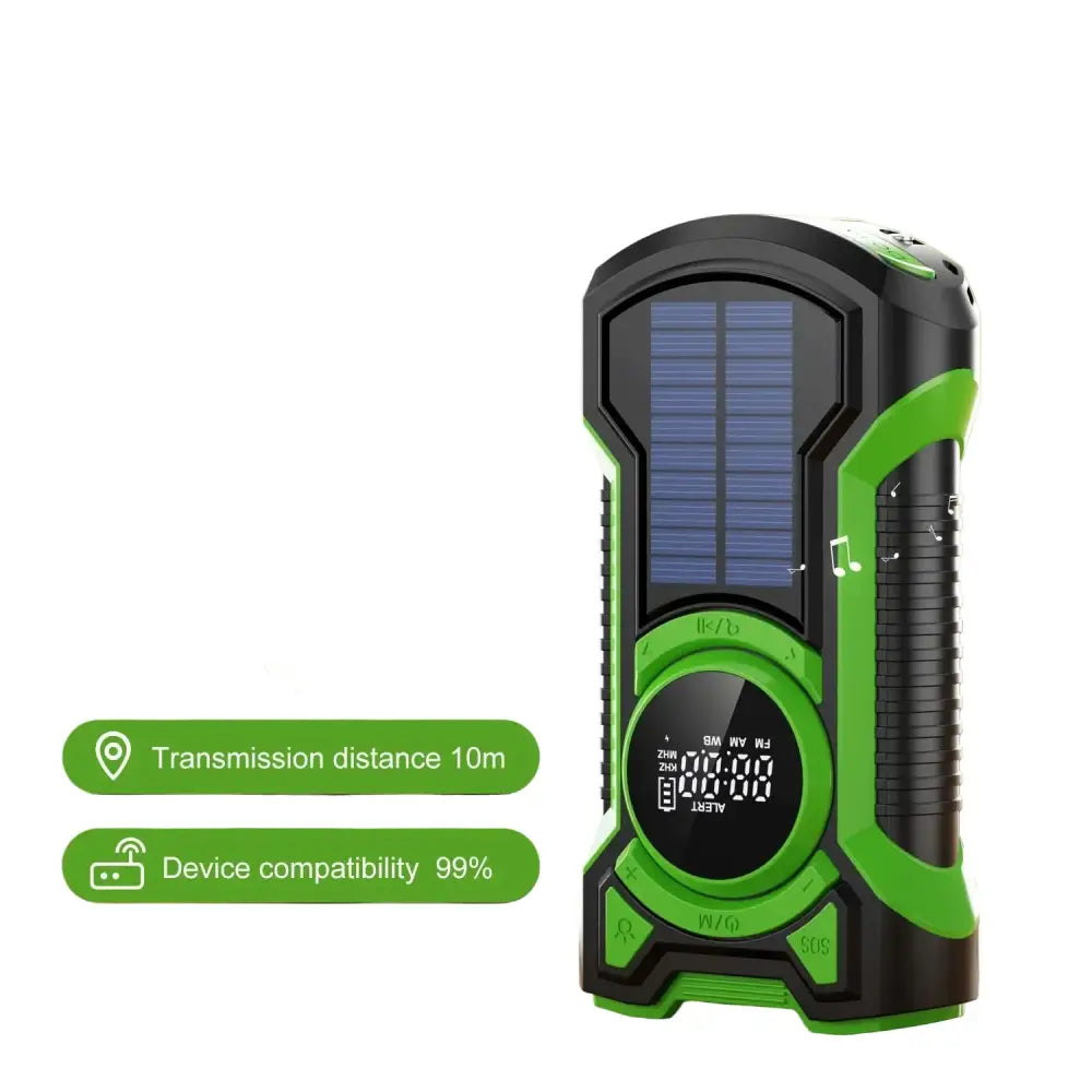Hand Crank Solar Emergency Radio with Bluetooth 5.3