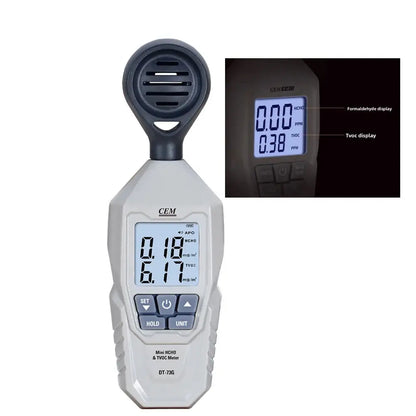 Handheld TVOC & HCHO Air Quality Tester (2-in-1)