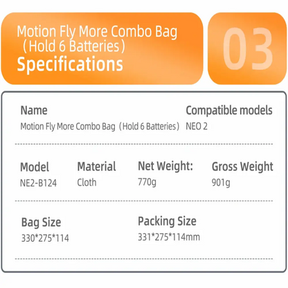 Hard PU Carrying Case for DJI Neo 2 (4 types of case available)