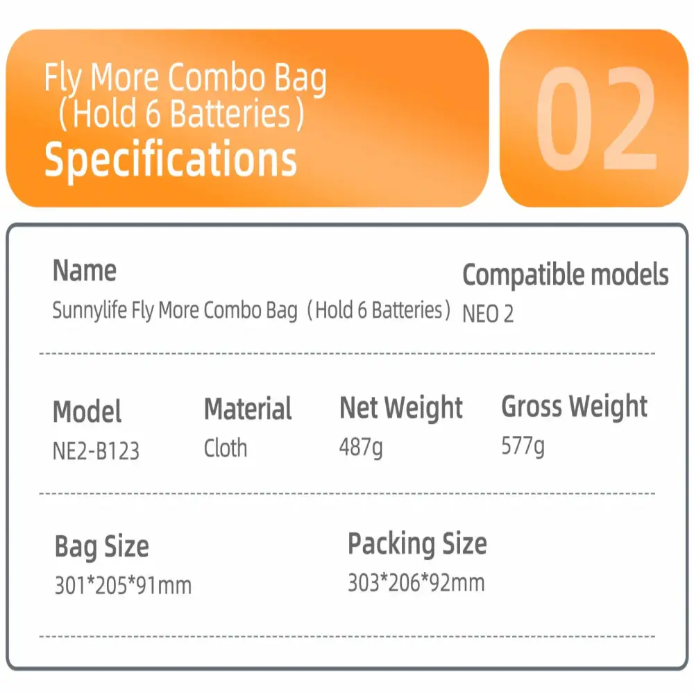 Hard PU Carrying Case for DJI Neo 2 (4 types of case available)
