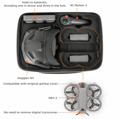 Hard PU Carrying Case for DJI Neo 2 (4 types of case available)