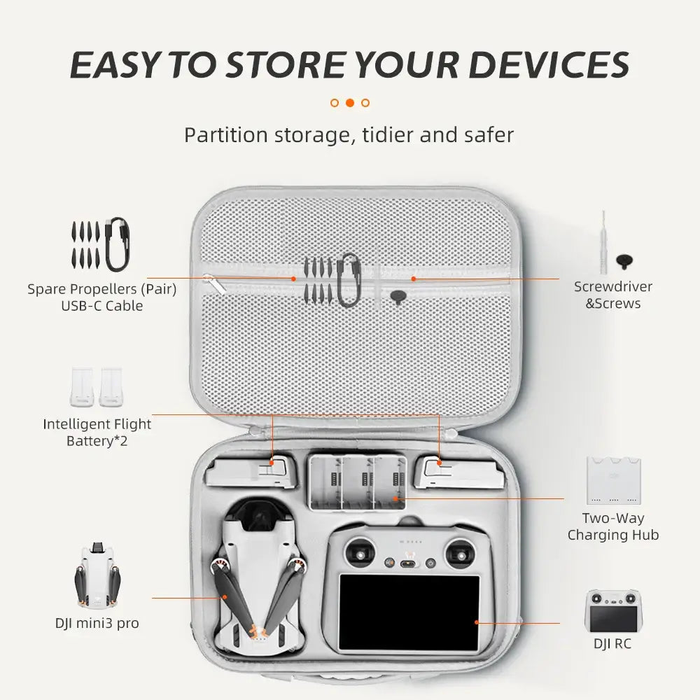 Hard Shell Carrying Case for DJI Mini 3/3 Pro