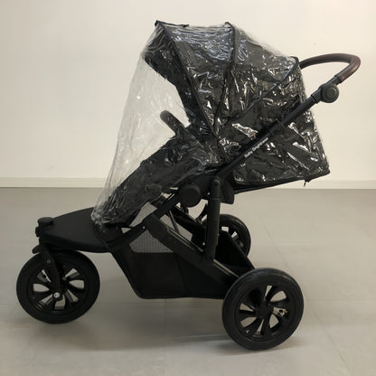 Baby Brightness easygo 1+ three wheel stroller with baby capsule and Rotation ISOFIX base Black