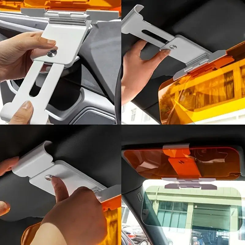 HD Anti-Glare Car Sun Visor – Day & Night Driving Sunlight Protection