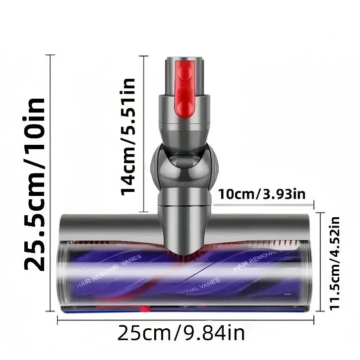 Direct Drive LED Cleaner Head Replacement for Dyson V7–V15 Vacuum Cleaners