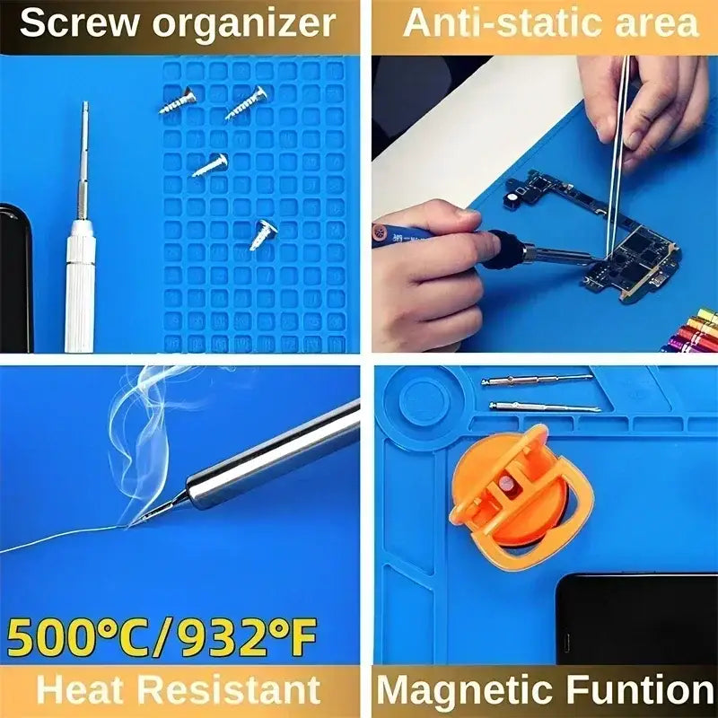 Heat-Resistant Silicone Repair Mat (ESD Safe) (different models available)