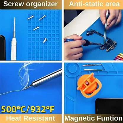 Heat-Resistant Silicone Repair Mat (ESD Safe) (different models available)