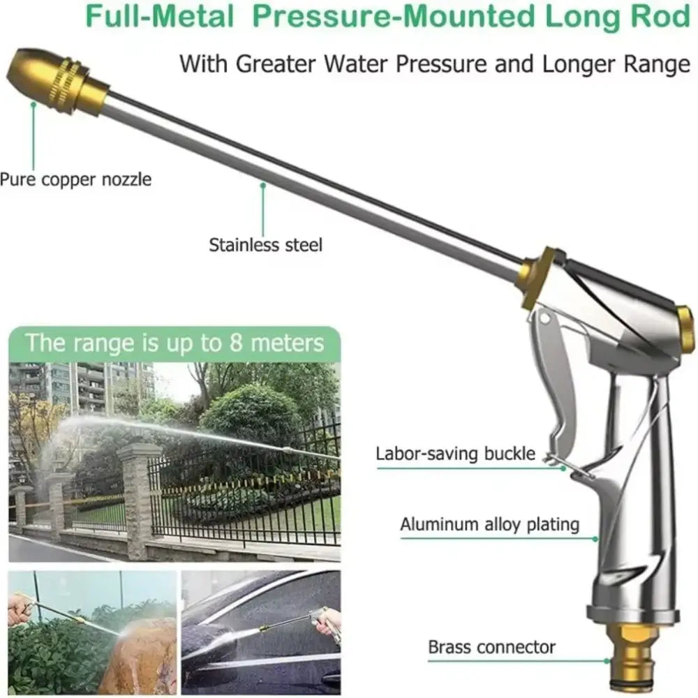 Heavy-Duty Brass Garden Sprayer with Adjustable Nozzle (2 types of models available)