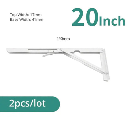 Heavy Duty Folding Shelf Brackets for RV / Caravan Tables (2PCS)