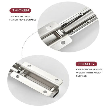 Heavy Duty Folding Shelf Brackets for RV / Caravan Tables (2PCS)