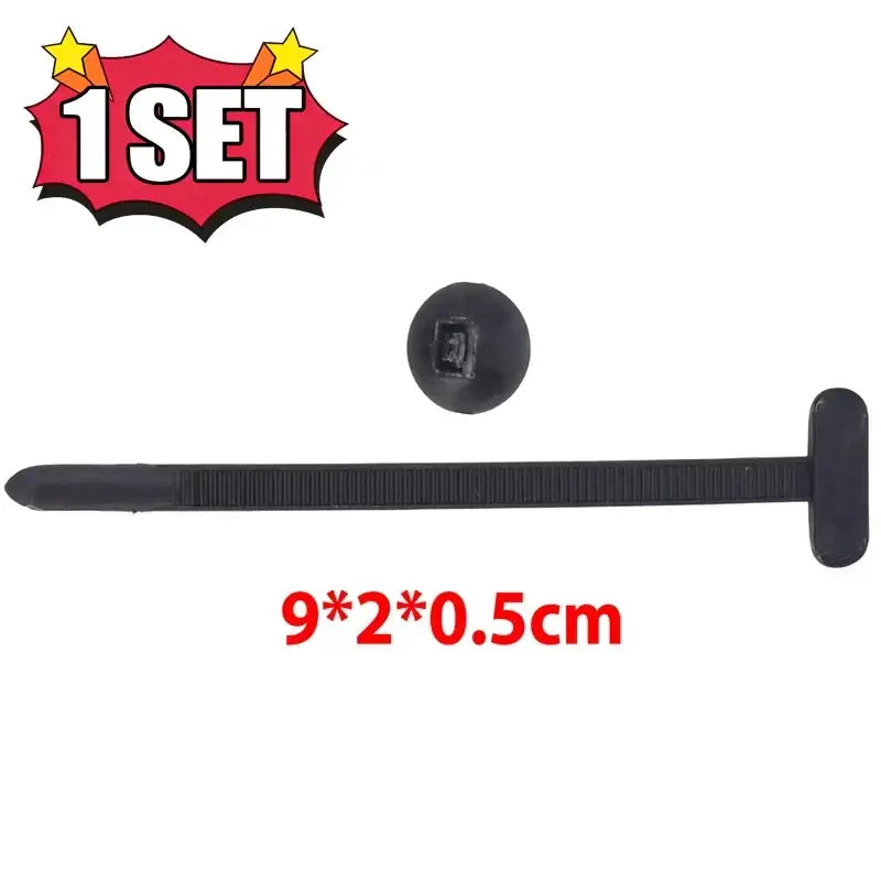 Heavy-Duty Nylon Self-Locking Zip Ties with Buckle & Pin Button