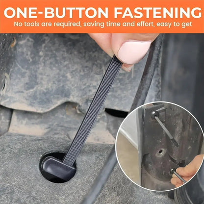 Heavy-Duty Nylon Self-Locking Zip Ties with Buckle & Pin Button