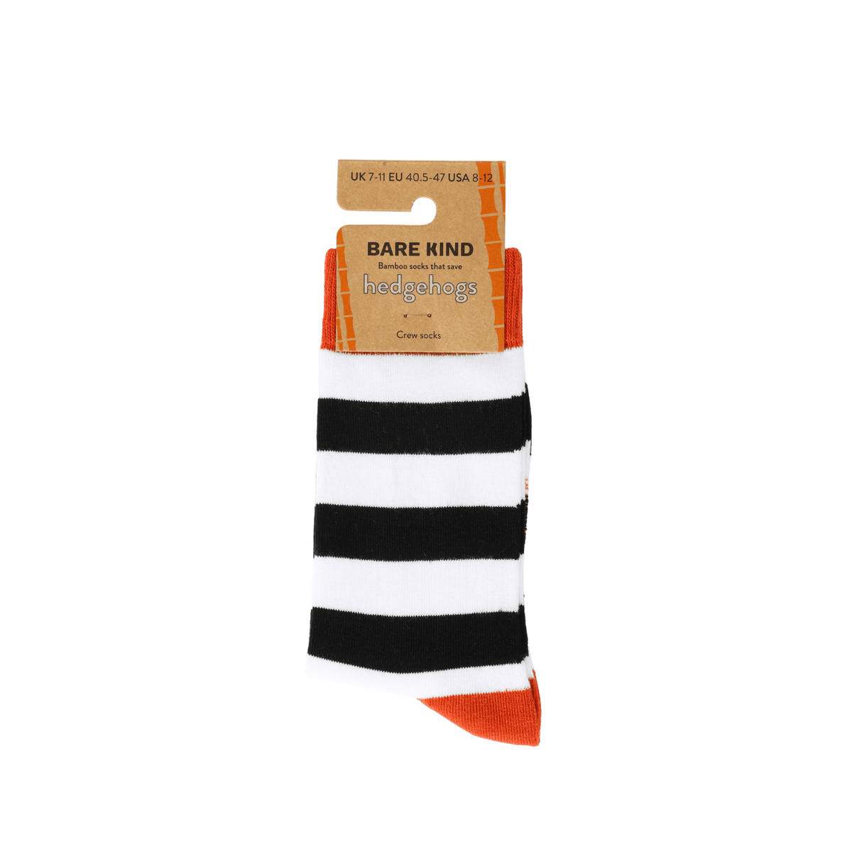 Save the Striped Hedgehog Bamboo Socks