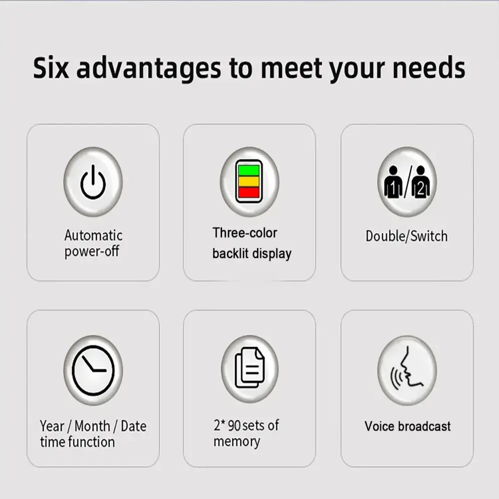 High-Accuracy Digital Sphygmomanometer – Arm Blood Pressure Monitor