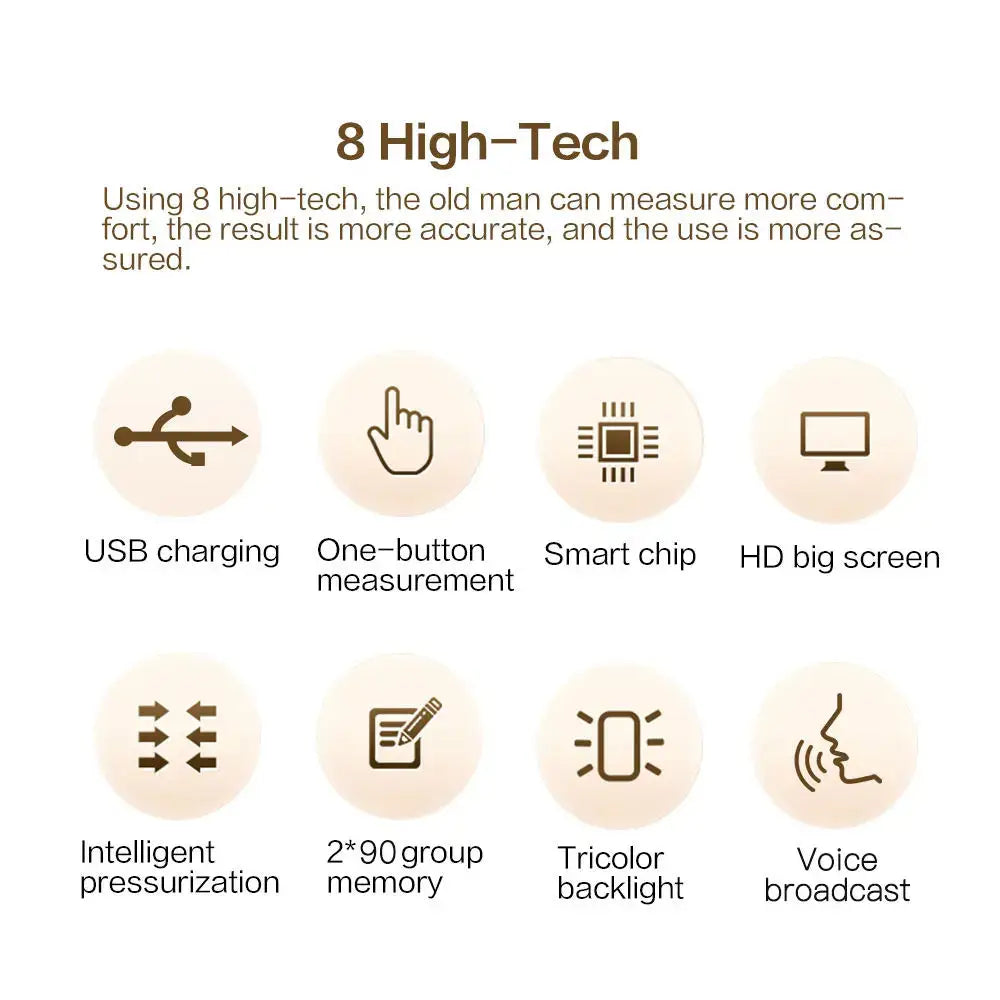 High-Accuracy Digital Sphygmomanometer – Arm Blood Pressure Monitor