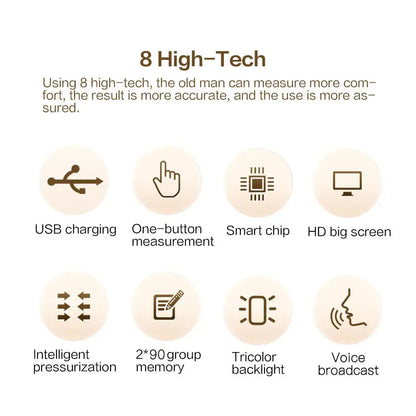 High-Accuracy Digital Sphygmomanometer – Arm Blood Pressure Monitor