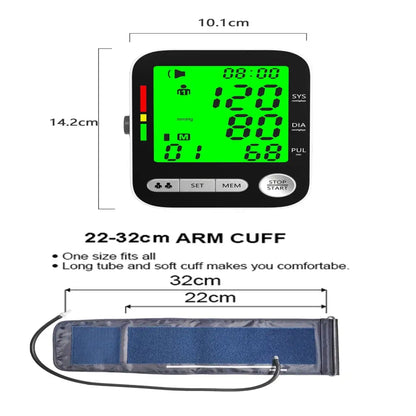 High-Accuracy Digital Sphygmomanometer – Arm Blood Pressure Monitor