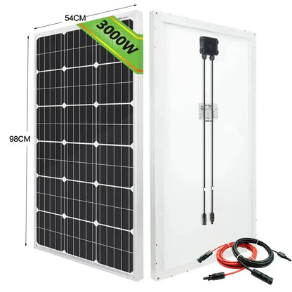High-Efficiency 18V Rigid Solar Panel 1000–3000W (different sets available)