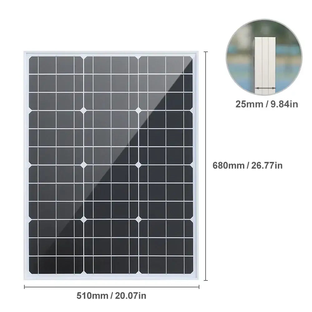 High-Efficiency 18V Rigid Solar Panel 1000–3000W (different sets available)