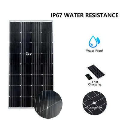High-Efficiency 18V Rigid Solar Panel 1000–3000W (different sets available)