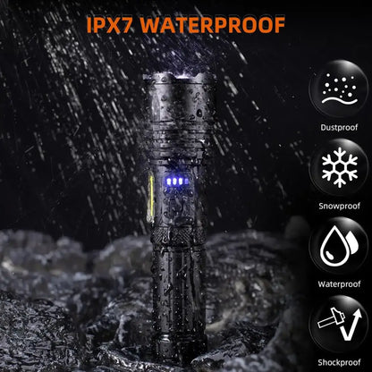 High Power Rechargeable LED Flashlight