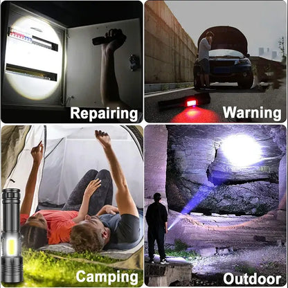High Power Rechargeable LED Flashlight